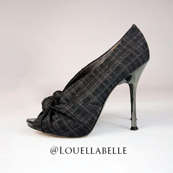 Mariciano Alex Grey Tweed Peep Toe - Picture 4 of 8