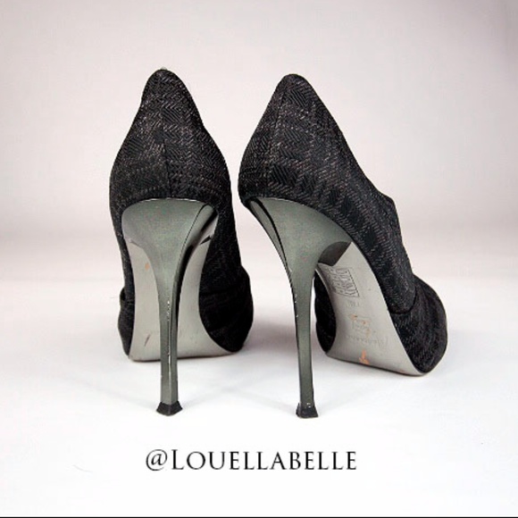 Mariciano Alex Grey Tweed Peep Toe - Picture 8 of 8