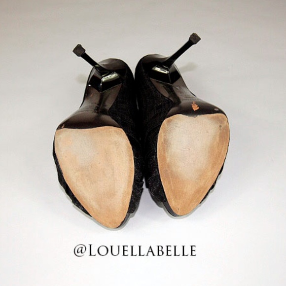 Mariciano Alex Grey Tweed Peep Toe - Picture 3 of 8