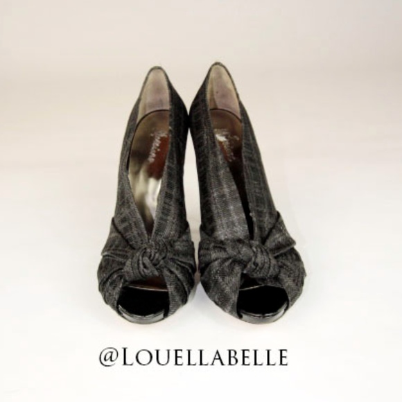 Mariciano Alex Grey Tweed Peep Toe - Picture 7 of 8