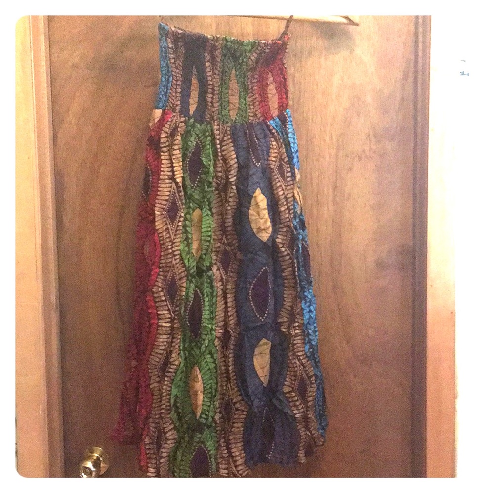 Strapless summer dress