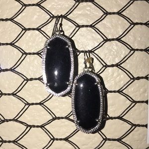 Danielle Kendra Scott black earrings