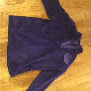 Purple Patagonia sweatshirt