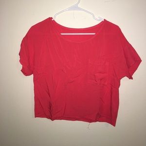 Orange/red crop top