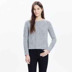 Madewell Palisade Back Zip Sweater - Lavender