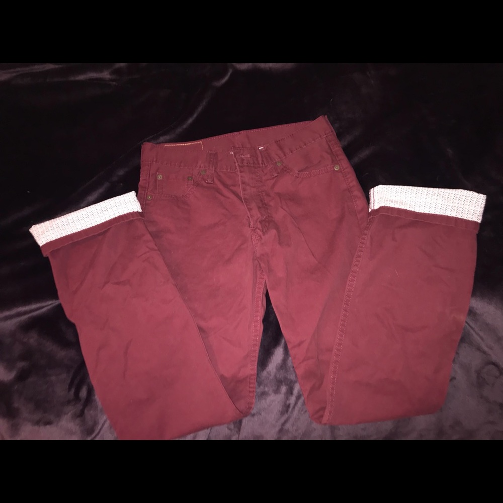 Maroon chinos
