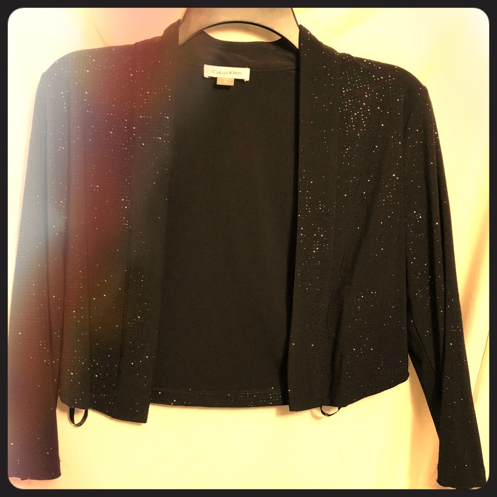 Calvin Klein Glittery Shrug