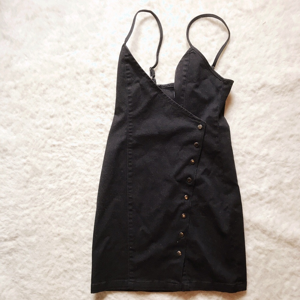 New with tags black denim dress