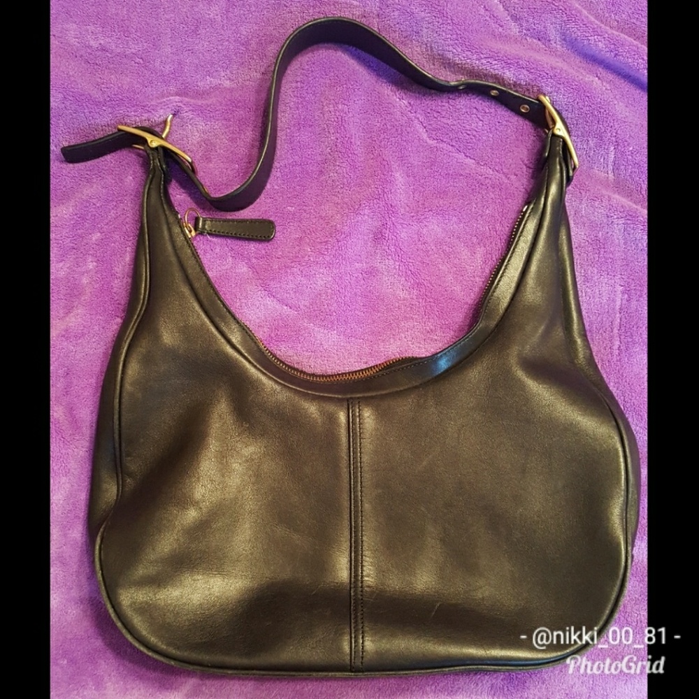 Black Leather Coach Purse