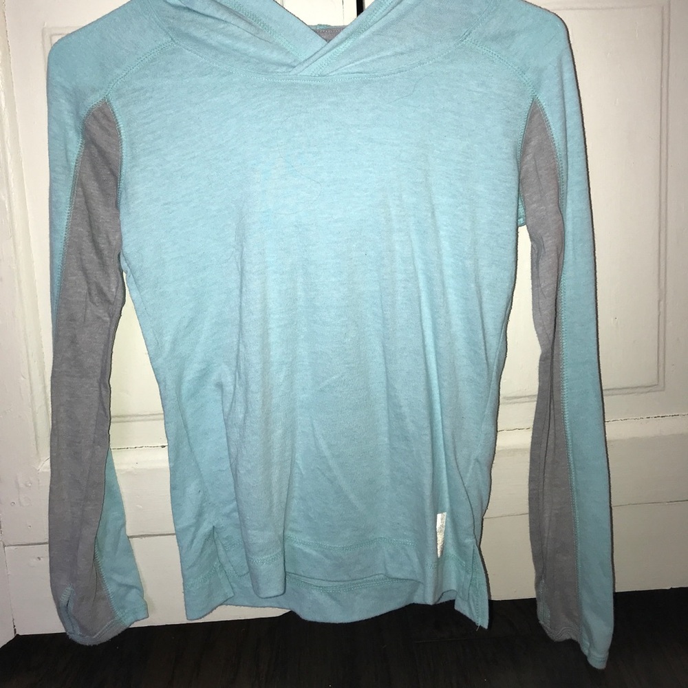 Light blue, long sleeve shirt