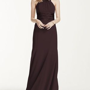 Beautiful floor length dress in Truffle