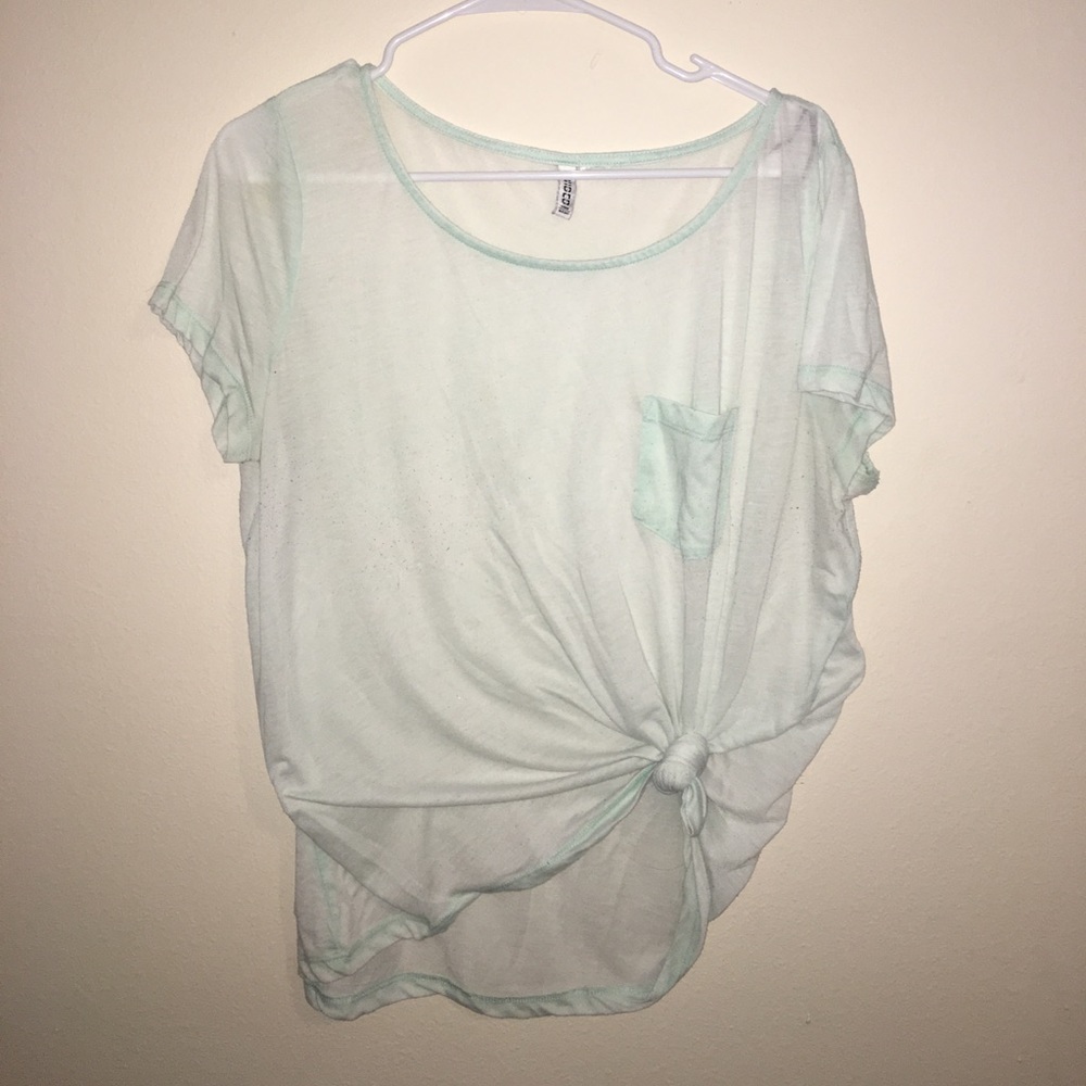 Tie top short sleeve