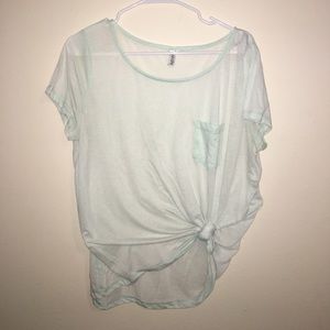 Tie top short sleeve