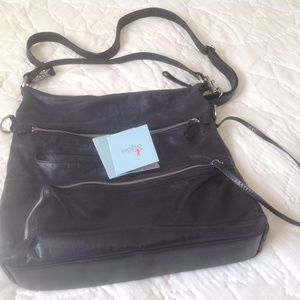 Hobo Quinn Convertible Black Leather Purse
