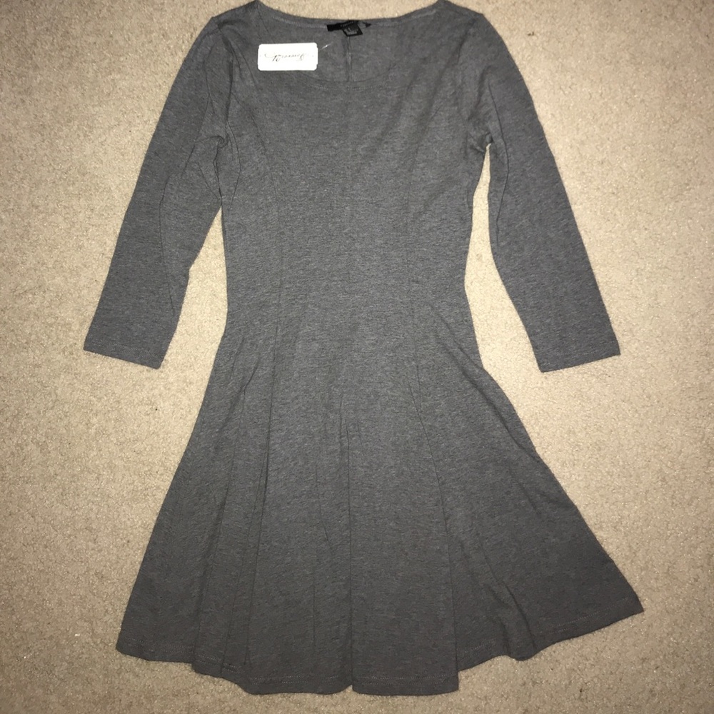 Grey skater dress