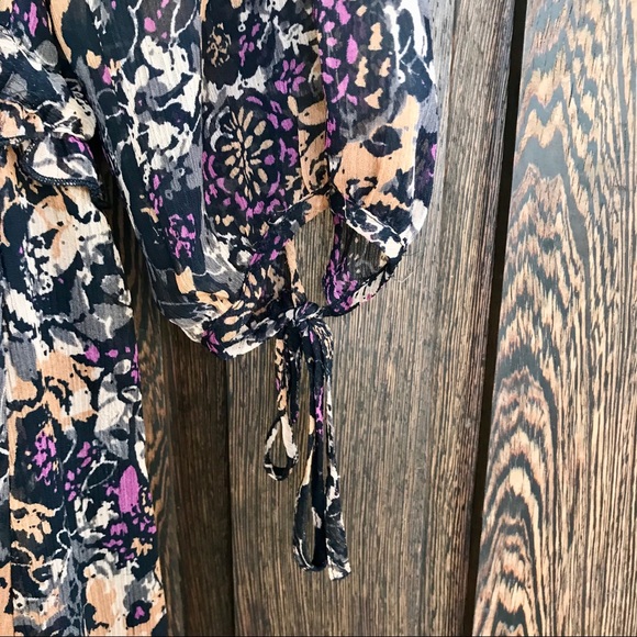 EUC BANANA REPUBLIC LINED FLORAL DRESS W DS WAIST - Picture 6 of 8