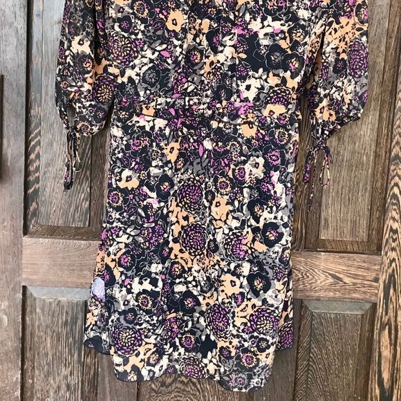 EUC BANANA REPUBLIC LINED FLORAL DRESS W DS WAIST - Picture 7 of 8