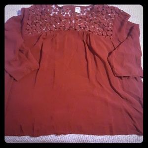 Maroon Blouse