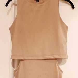 Topshop nude dress