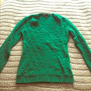 Ralph Lauren cable knit sweater 100% cashmere