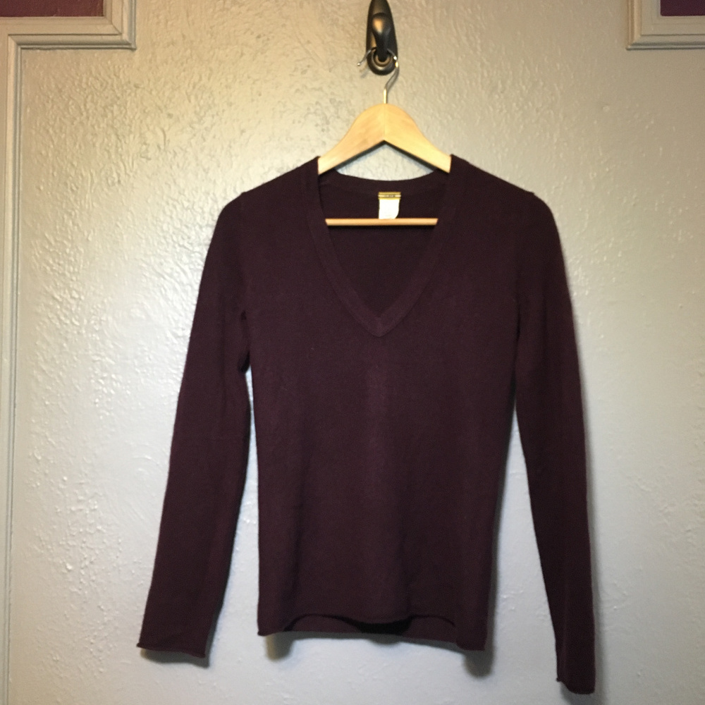 J.Crew V-Neck Cashmere Sweater