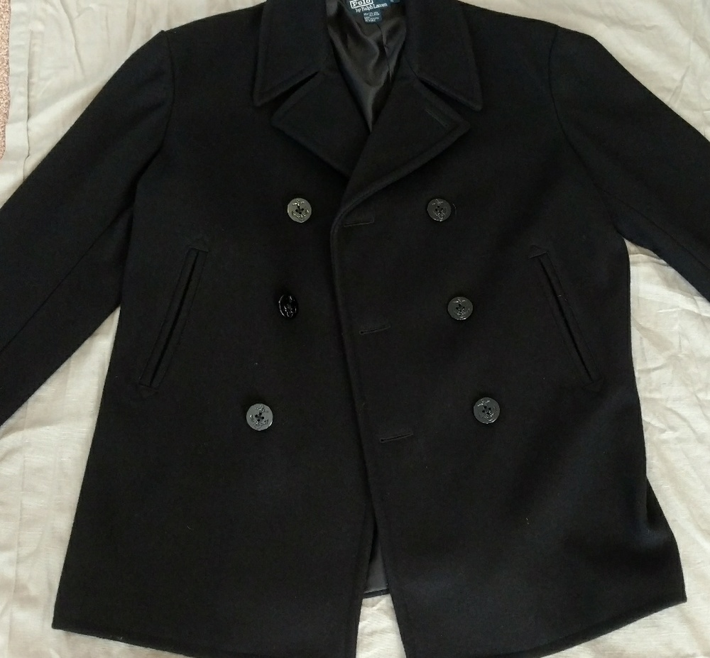 Polo Ralph Lauren Nautical Peacoat L - like new!