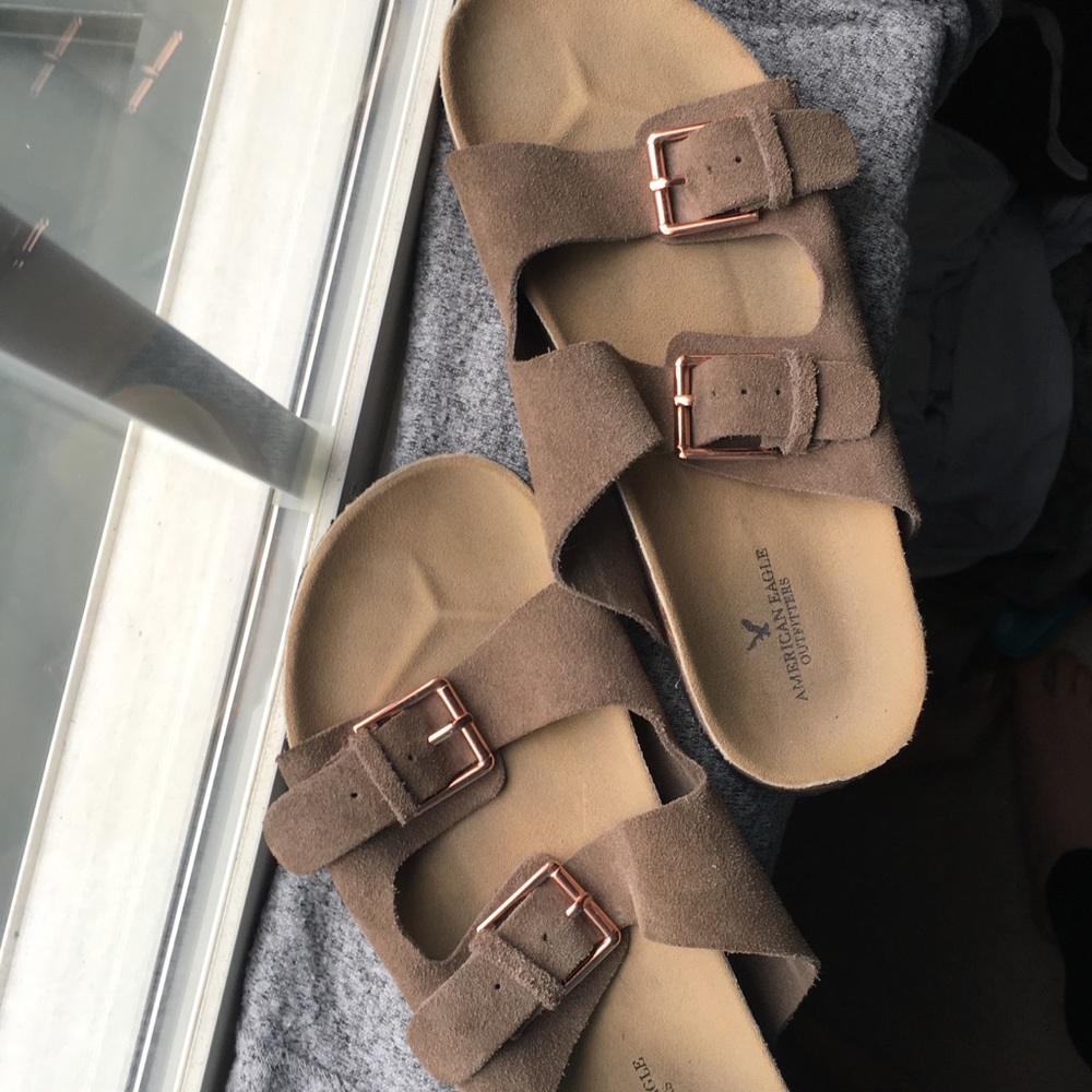 American Eagle brand Birkenstock-like sandals!