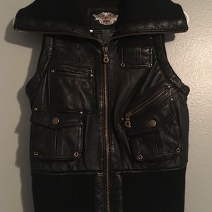 Harley Davidson leather vest size small