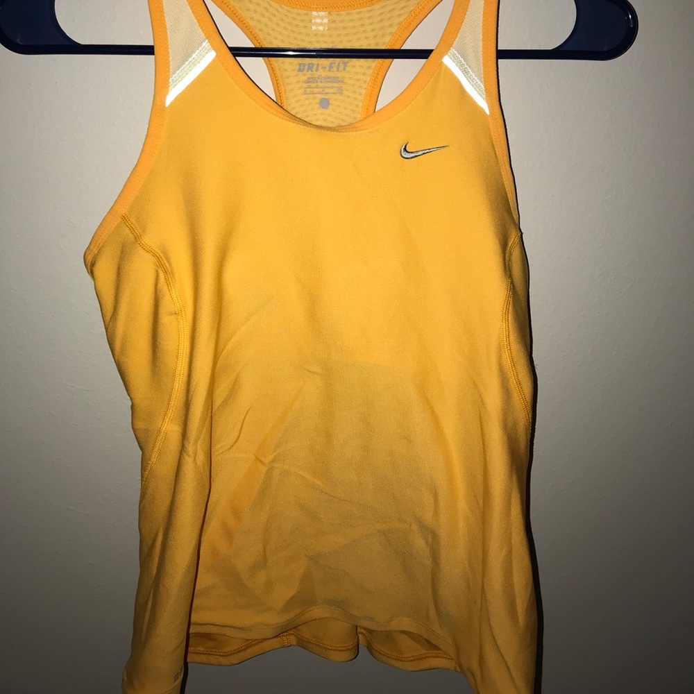 orange Nike tank top