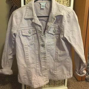 Lilac jean jacket - size small