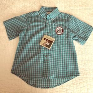 NWT Wrangler Riata Short Sleeve Button Down Shirt