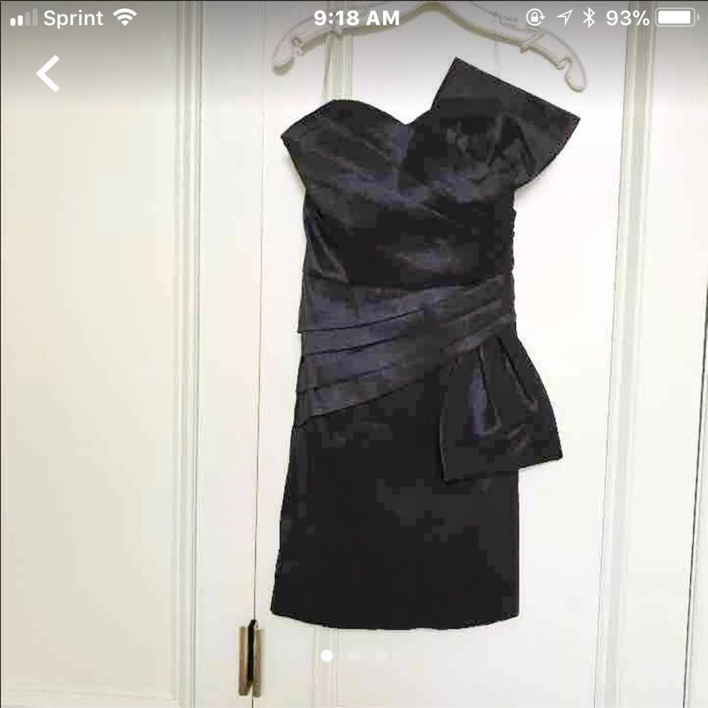 Little black dress. Strapless