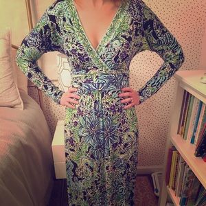 Lilly Pulitzer Long Sleeve Floral Dress