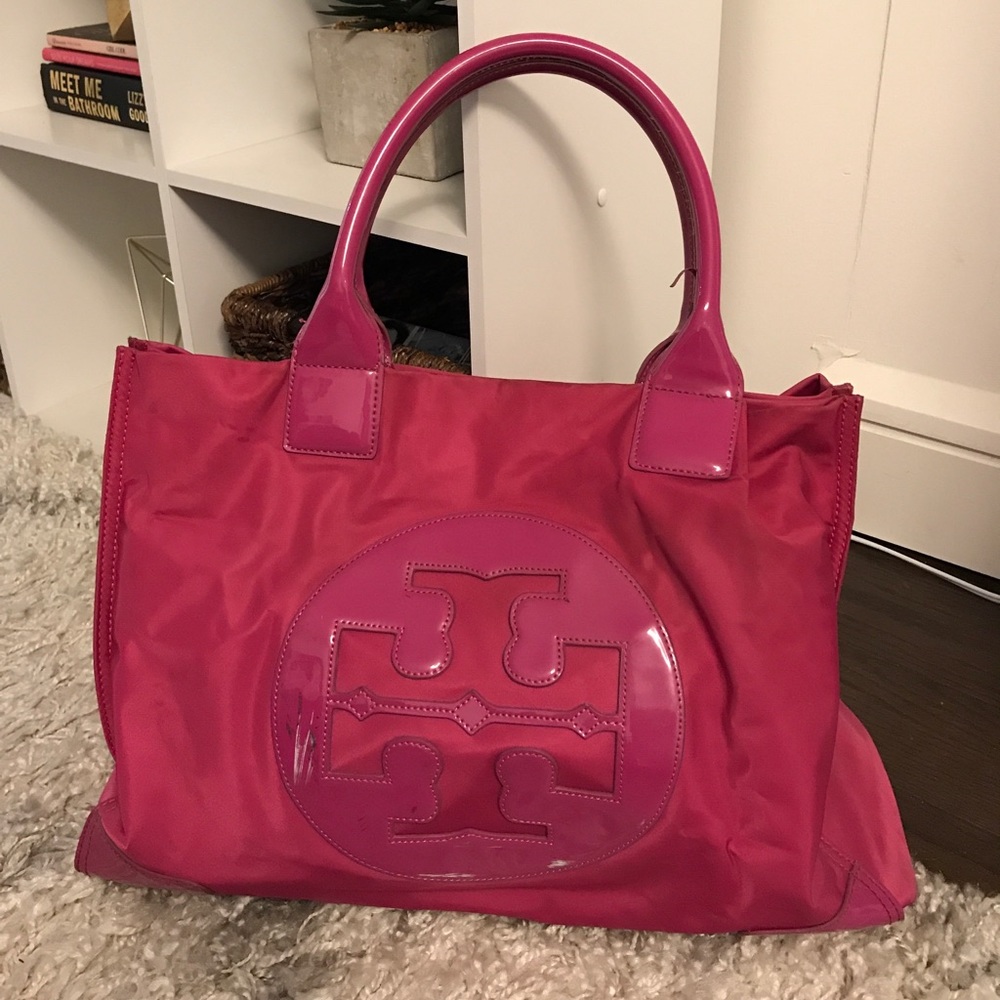 Hot Pink Tory Burch Ella bag