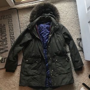 Tommy Hilfiger Olive Green Winter Coat