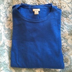 J. Crew periwinkle blue Tippi sweater.