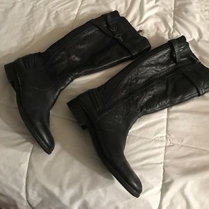 Leather boots