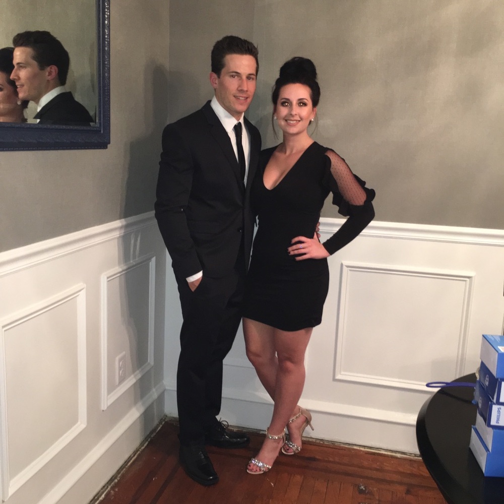 Express black cocktail dress