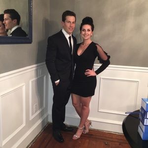 Express black cocktail dress