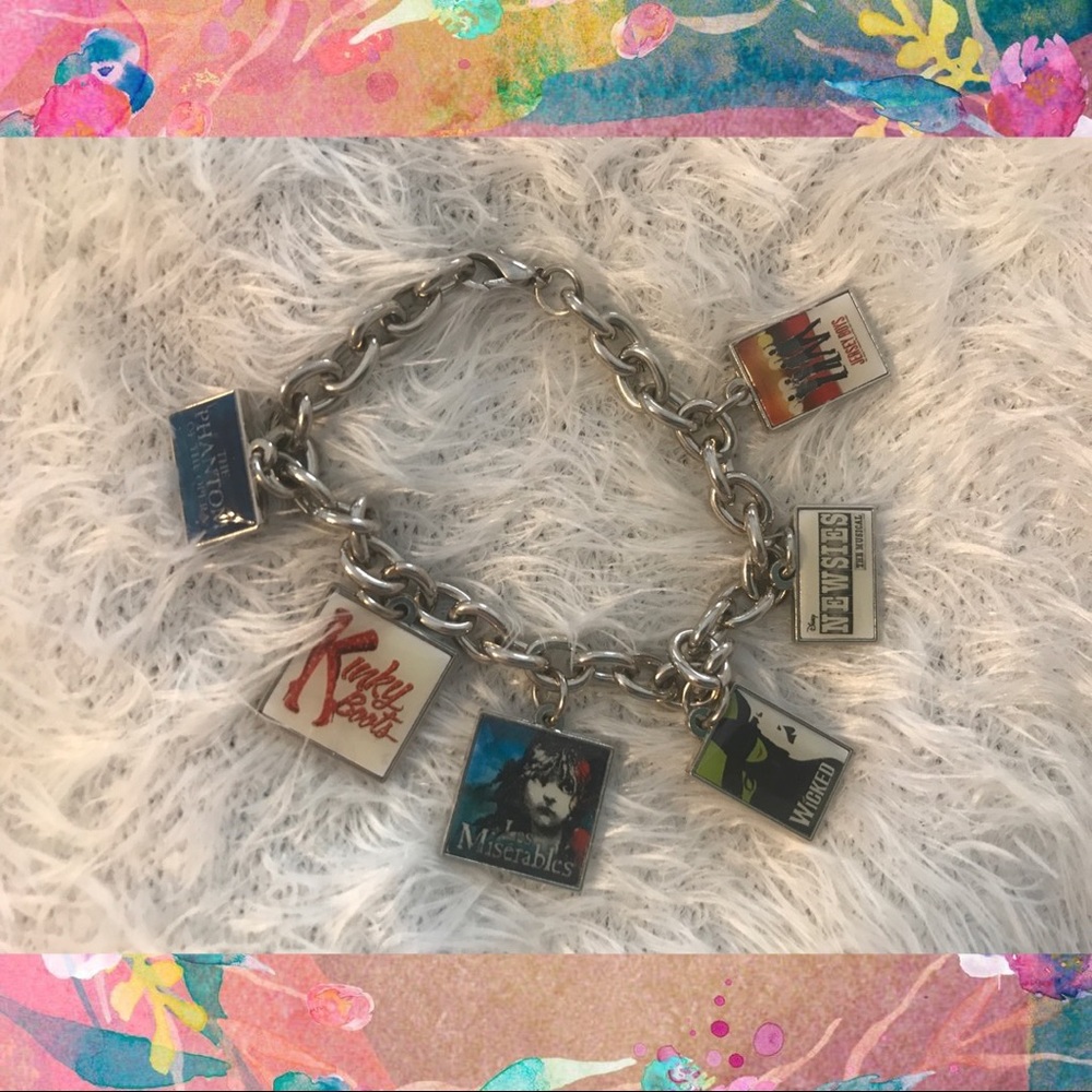 Broadway musicals charm bracelet