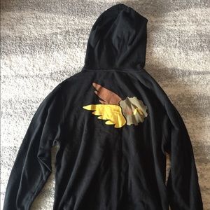 RVCA black zip hoodie
