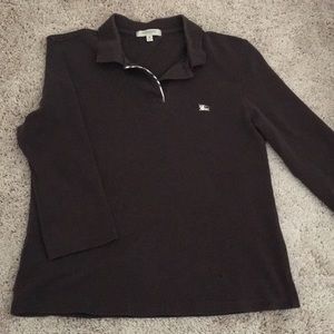 Burberry Polo 3/4 Sleeve Shirt for Women