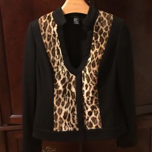 Leapord print blazer