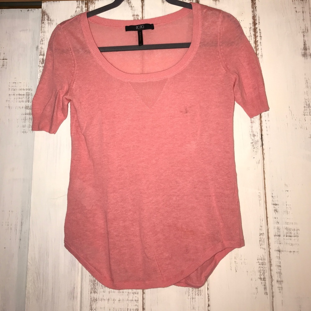 Peachy pink BCBG light sweater