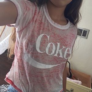 Faded Coke crop top