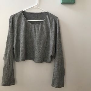 American Apparel Cropped Long Sleeve Shirt (s)