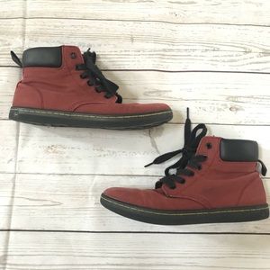 Red doc martens