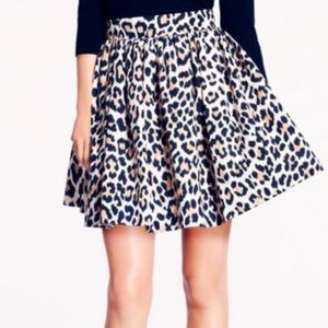 Kate Spade leopard Coreen Skirt Size 14