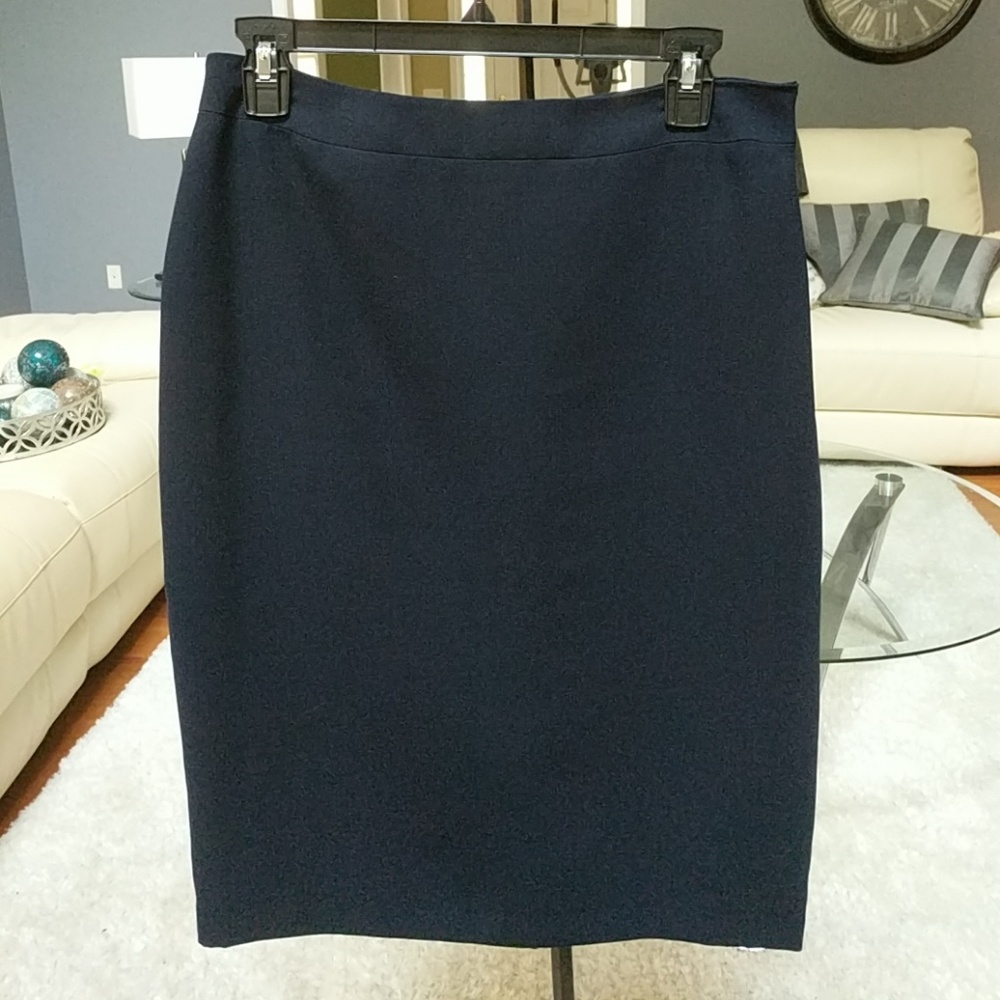 Midnight blue straight skirt