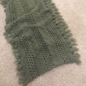 Olive Green Infinity Winter Scarf